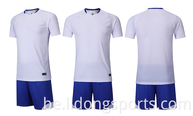 2021 г. Высокая якасць Slim Fit Custom Design Polyester Sublimated Soccer Jersey